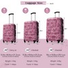 3-Piece Floral Hardshell Luggage Set with TSA Lock & Spinner Wheels - 20”+24”+28” Lightweight Suitcases - ModernLuxe - 4 of 4
