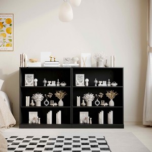 MAYEERTY Natural Wood Grain Storage Cabinet Set - 1 of 4