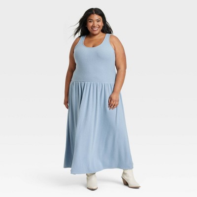 Women's Drop Waist Knit Midi Slip Dress - Universal Thread™