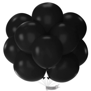 PartyWoo Balloons Black Matte 18 Inch 20 pcs - 1 of 4