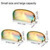 Unique Bargains Travel Toiletry Bag Makeup Bag Organizer Toiletry Organizer Travel Cosmetic Bag Waterproof TPU Multicolor 3 Pcs - 4 of 4