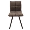 LeisureMod Wesley Modern Vegan Leather Dining Chair with Black Metal Legs - Durable and Easy to Clean, Perfect for Dining Rooms - 4 of 4