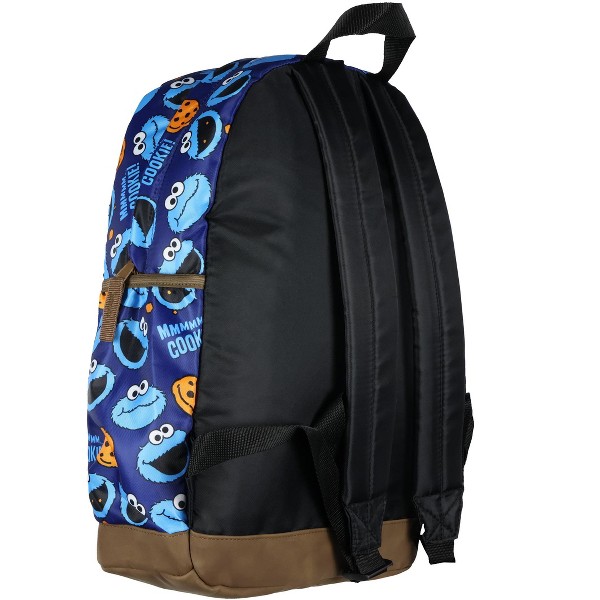 Mochila infantil Sesame Street de Cookie Monster para escuela, laptop y viaje 5