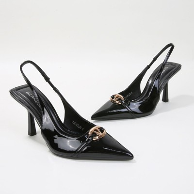 Berness Women's Chandler Patent Metallic Accent Pointed Heels - image 2