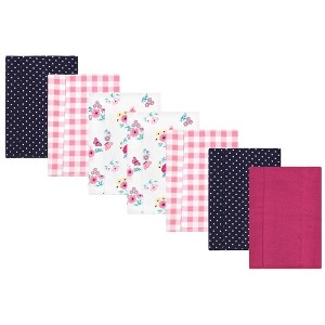 Luvable Friends Hudson Baby Flannel Burp Cloths 7pk Set - 1 of 2