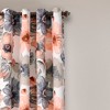 Lush Décor Leah Room Darkening Window Curtains Set - Coral and Gray - 52 x 84 - 2 of 4