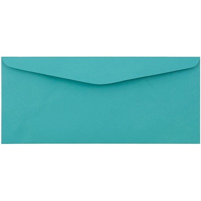 JAM Paper #9 Business Colored Envelopes 3.875 x 8.875 Sea Blue Recycled 1532901I