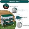 10 Compartment Metal Chicken Nesting Box, Automatic Roll-Out Egg Collection, Waterproof Galvanized Steel Laying Box, for Hens Ducks Rabbits - 4 of 4