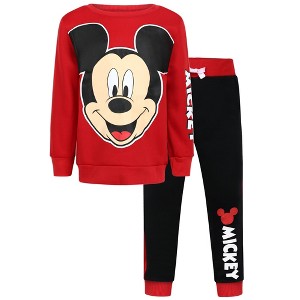 Disney Mickey Mouse Boys Sweatshirt and Pants Set for Toddler and Little Kids - 1 of 4