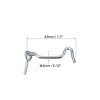 Unique Bargains Carbon Steel Cabin Eye Latch Gate Door Swivel Hook with Mounting Screws 4 Pcs - 3 of 4