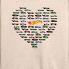 Women's - Hot Wheels - Valentine's Hot Wheels Heart Lightweight French Terry Slouchy - 2 of 4