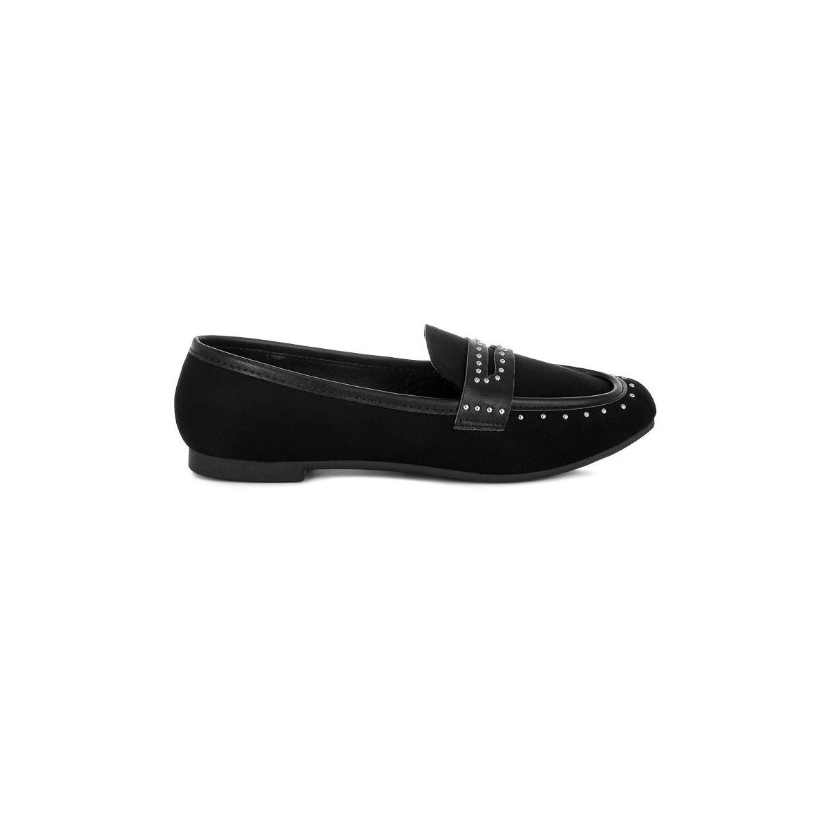 Женские туфли London Rag Womens Lumina Penny Strap Studded Loafers 8 — фото 2