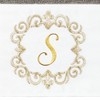 Linum Home Textiles 100% Turkish Cotton MONICA Gold Thread 2PC Embellished Hand Towel Set - 3 of 3