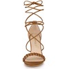 Allegra K Women's Woven Lace Up Strappy Stiletto Heel Sandals - 2 of 4
