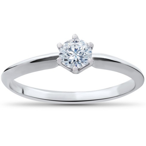 Pompeii3 1/4ct Solitaire Diamond Engagement Ring 14K White Gold - image 1 of 3