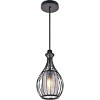 Elegant Lighting Miya 1 Light Black Pendant - 3 of 4