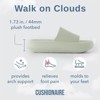 CUSHIONAIRE Feather Slides – Comfortable Cloud Cushion House Slippers for Women, Indoor Outdoor EVA Foam Foot Spa Shower Shoes, Non-Slip Arch Support - 3 of 4