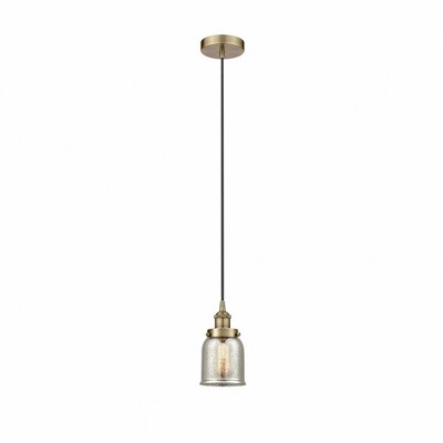 Bell - 1 Light Cord Hung Mini Pendant In Modern Style-9.5 Inches Tall and 5 Inches Wide