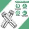 Unique Bargains Nickel Plated Brass Plastic Push to Connect One Way Check Valve 2 PCS - 2 of 4