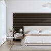 Wooakway 2-PC/4-PCs Acoustic Soundproof Slat Wall Panels 3D Decorative Wall Sculptures Modern Wall Decor Natural Wood/Black/Walnut - 3 of 4