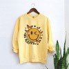 Simply Sage Market S.W.Smiley Be Happy Butterflies Garment Dyed Sweatshirt - 3 of 4