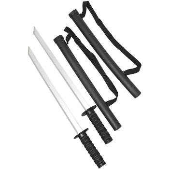 HalloweenCostumes.com    Two Sword Ninja Set, Black/Gray