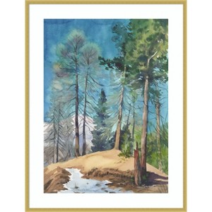 Amanti Art Watercolor Landscape 20 by Samira Yanushkova Wood Framed Wall Art Print - 1 of 4