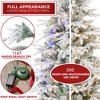 Casafield Pre-Lit Slim Aspen Fir Artificial Christmas Tree with White & Multicolored LED Lights, Sturdy Stand - 2 of 4