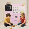Wooden Play Kitchen Set for Kids with Ice Maker, Sink, Microwave, Dishwasher & Accessories – Educational Role Play Toy for Toddlers Ages 3+ - 2 of 4