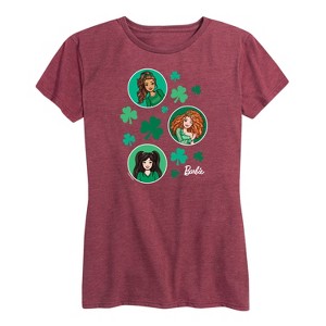 Women's - Barbie - St. Patrick's Day St. Paddys Collage Short Sleeve Graphic T-Shirt - 1 of 4