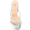 Journee Collection Womens Reena Tru Comfort Foam Open Toe High Stiletto Pumps Silver 10 - 4 of 4