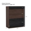 BEAFUP 32.5''-58.8'' Extendable and Rotating Multifunctional Storage Cabinet with 1 Drawer, 90-Degree Corner Cabinet for Living Room, Black & Walnut - 3 of 4