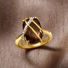 Ross-Simons 7.50 Carat Smoky Quartz and .10 ct. t.w. White Zircon Ring in 18kt Gold Over Sterling - 4 of 4
