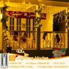 Ollny 486 LED Warm White Christmas Icicle Lights (Clear Cable, Plug in, 8 Modes), Connectable up to 3 Sets - 2 of 4