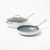 7pc Nonstick Ceramic Coated Aluminum Cookware Set - Figmint™ - image 3 of 4