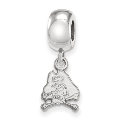 Black Bow Jewelry Sterling Silver East Carolina Pirates NCAA Bead Charm