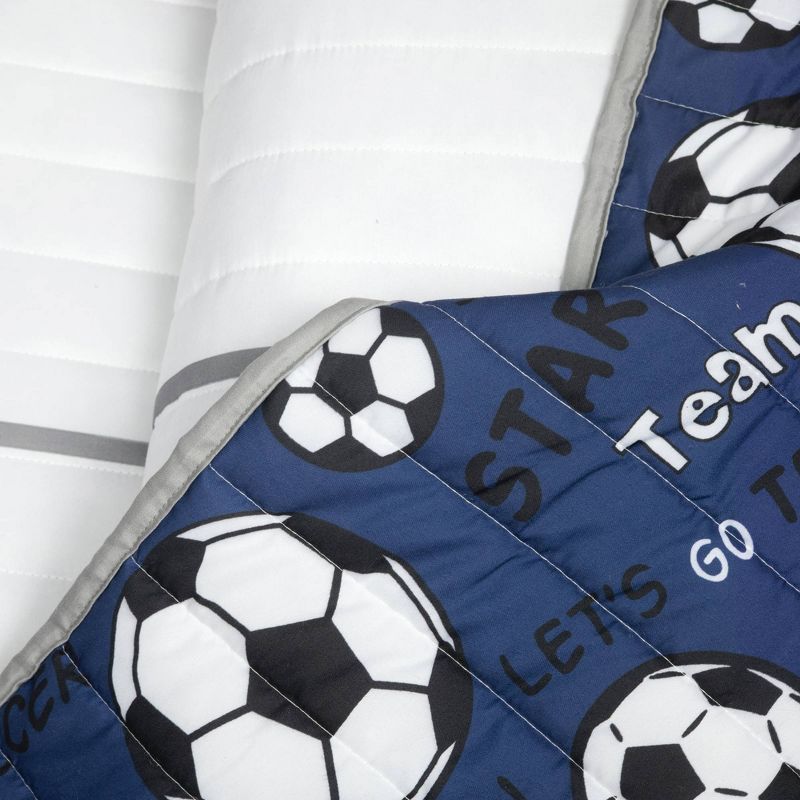 Soccer Game Reversible Oversized Quilt Set - Lush Décor, 5 of 11