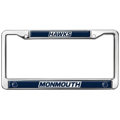Monmouth University Hawks Logo Full Size Standard License Plate Metal Frame