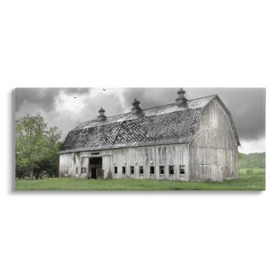 Stupell Industries Farmland Barn Overhead Clouds Canvas Wall Art