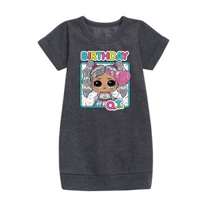- LOL Surprise! - Birthday QT Graphic Short Sleeve Fleece Dress - 1 of 2