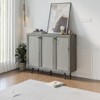 TIRAMISUBEST 3-Door Wood Sideboard - Adjustable Shelf Coffee Bar Cabinet - 3 of 4