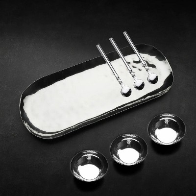 Inox Artisans Hammered 7 Pc. Condiment Set