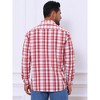 INSPIRE CHIC Men's Long Sleeve Checked Point Collar Plaid Dress Shirt - 3 of 4