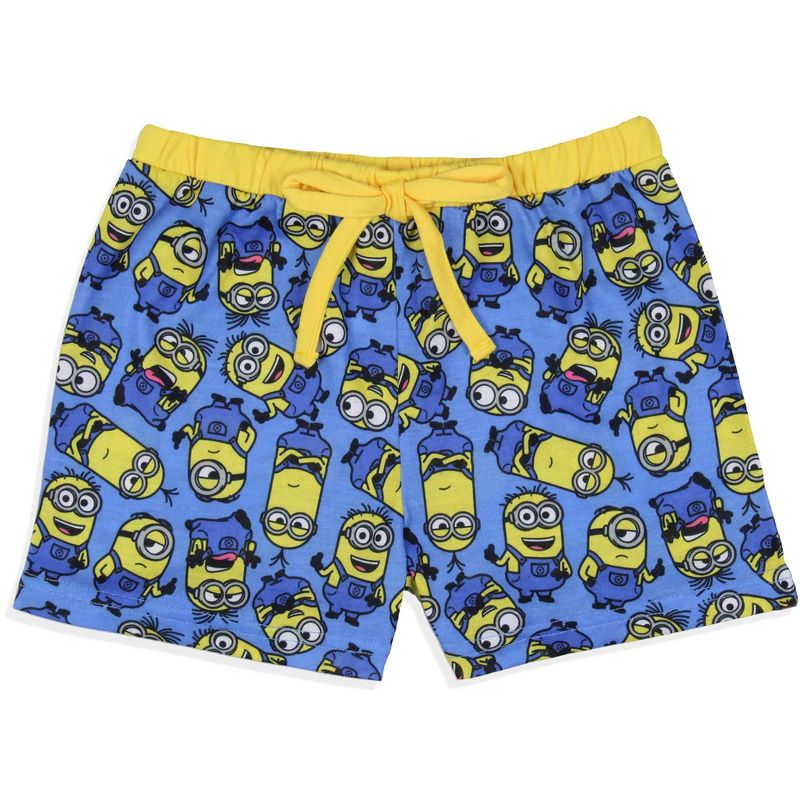 Despicable Me Girls' Movie Minions 1 In A Minion Sleep Pajama Set Shorts Multicolored, 5 of 7