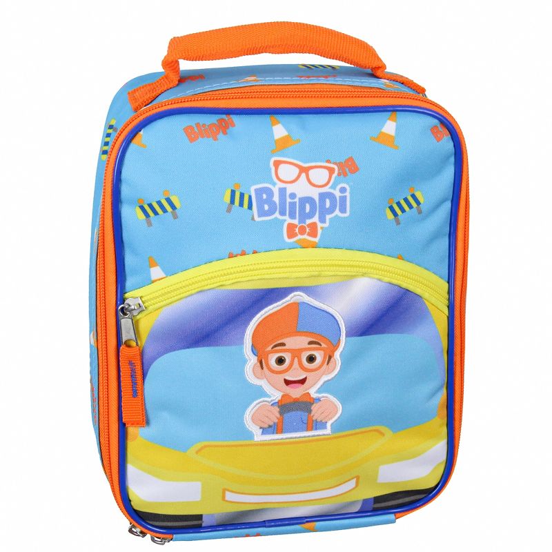 Blippi Kids Lunch Box Joy Ride School Insulated Lunch Bag Tote Blue, 1 of 6