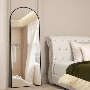 Muselady 70 Height X 31.5 Width Oversize Arch-crowned Top Dressing Full  Length Mirrors/leaning Floor Mirrors With Stand-the Pop Home : Target