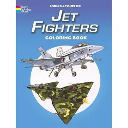 Jet Fighters Coloring Book - (Dover Planes Trains Automobiles Coloring) by  John Batchelor (Paperback)
