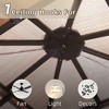 DOMETOUR 12'x12' Hardtop Aluminum Gazebo with Polycarbonate Roof, Curtain & Net for Patio, Garden, Backyard (Wood-Looking) - 2 of 4