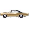 1966 Pontiac GTO Martinique Bronze Metallic with Black Top 1/87 (HO) Scale Diecast Model Car by Oxford Diecast - 2 of 4
