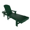 WestinTrends Dylan 3 Piece Adirondack Poly Reclining Chaise Lounge With Arms - 4 of 4
